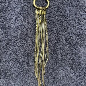 American Eagle Elegant Gold Tassel Long Necklace.